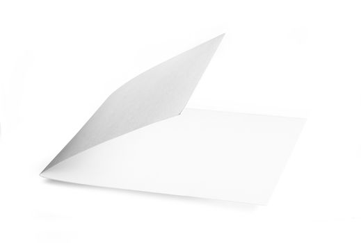 Blank booklet isolated on white background. With clipping path