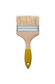 Paint brush isolated on white background. With clipping path