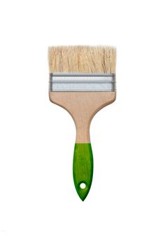 Paint brush isolated on white background. With clipping path