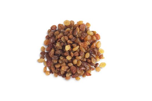 Mix color raisin isolated on white background cutout