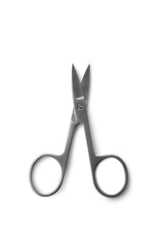 Nail scissors isolated on white background. With clipping path