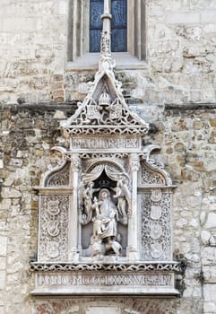 Detail of St. Matthias Church in Budapest, Hungary