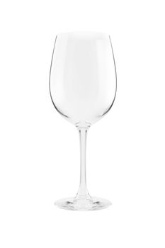 Empty wine glass. Isolated on a white background. With clipping path