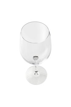 Empty wine glass. Isolated on a white background. With clipping path