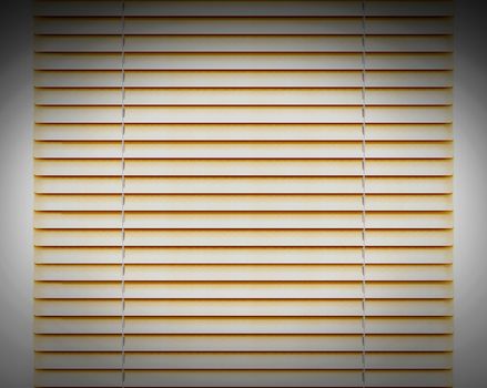 Golden horizontal Blinds window decoration interior of room