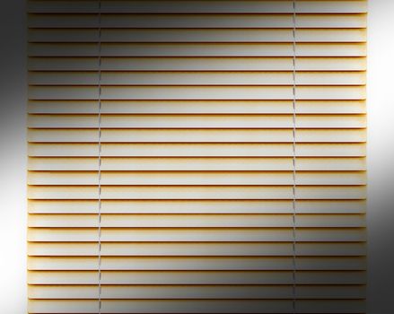 Golden horizontal Blinds window decoration interior of room