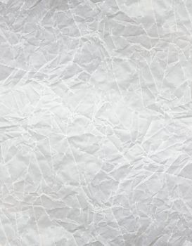 White crumpled paper, for backgrounds or textures