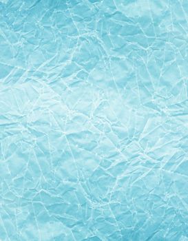 Blue crumpled paper, for backgrounds or textures