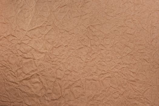 Brown crumpled paper, for backgrounds or textures
