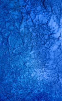 Blue crumpled paper, for backgrounds or textures