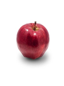 Ripe red apple. Isolated on a white background. With clipping path.