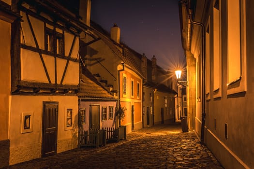 The Golden street at Prague.