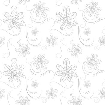 Seamless pattern on flower and texture background.