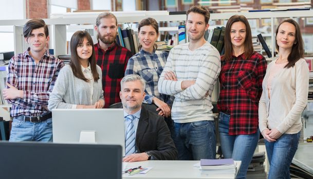 Portrait of Business team in office , casual clothes