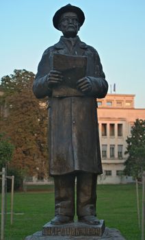 NOVI SAD, SERBIA - September 21th 2018 - Monument of Vasa Stajijc