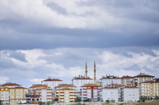 Residential buildings in Istanbul province. Turkey