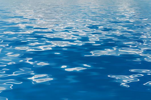 Wavy water surface in the pool as a background