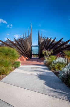 Entrance of University of Perth a school for engineering Western Australia