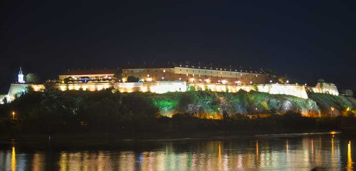 Night view on Petrovaradin fortress, Novi Sad