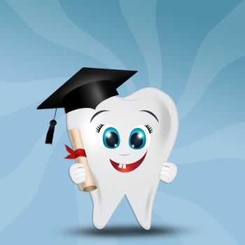 illustration of graduated tooth