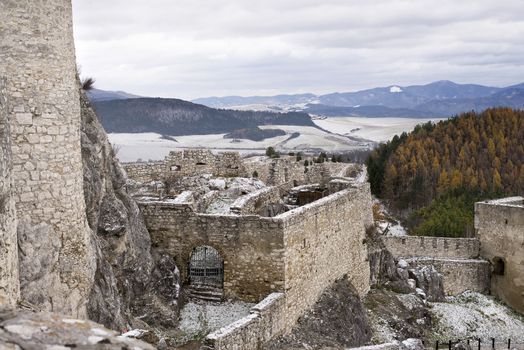 Ruin of Spis castle, Spissky hrad Slovakia Europe