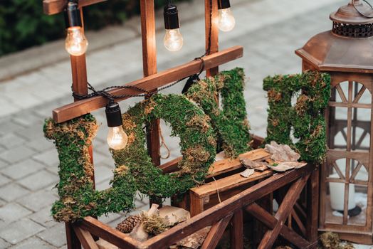 wedding decor with natural elements