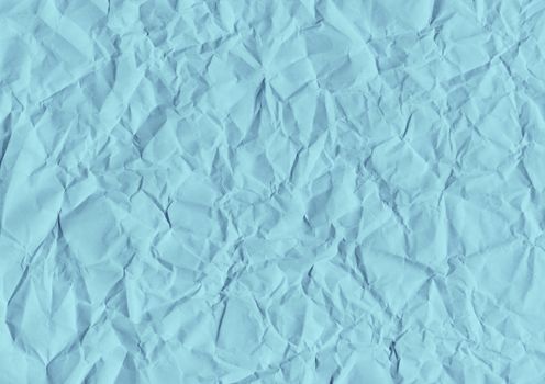 Blue texture background of crumpled paper
