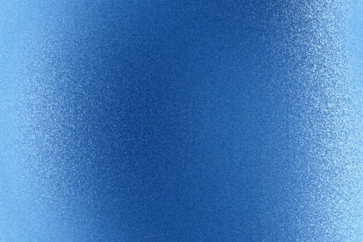Shiny brushed blue metal wall, abstract texture background