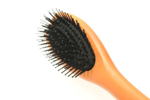 Hair brush isolated on white background.