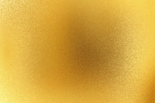 Shiny rough gold metallic panel, abstract texture background