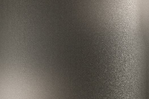 Abstract background, refraction on black metallic wall in dark room