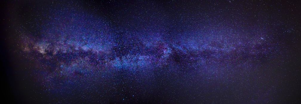 A panoramic shot of the Milky Way as seen from the Northern hemisphere