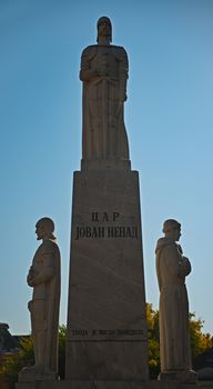 SUBOTICA, SERBIA - October 13th 2018 - Monument dedicated to a Serbian emperor