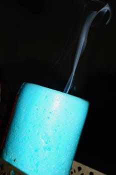 Smoke from a candle