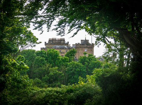 Culzean Castle In Scotland Framed By Trees
