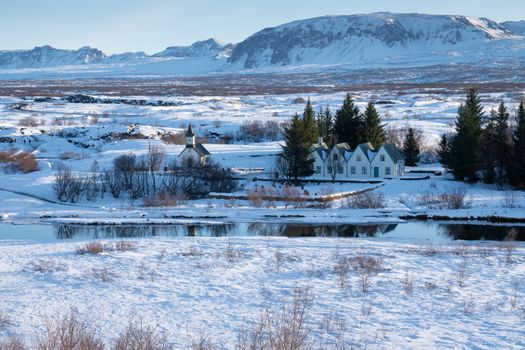 Small village within the Thingvellir National Park, Iceland, Europe