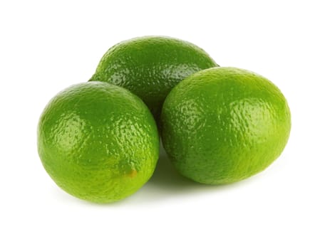 Lime fruit isolated on a white background