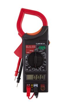 Digital multimeter isolated on a white background