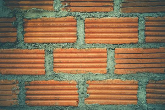 Texture of the wall was constructed by brick. Can be used for background construction or architectural articles.