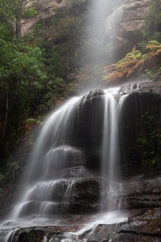 Blue Mountains Waterfall named Witches Leap.  Blue Mountains national park, Australia