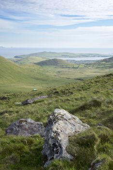 scenic view of the mountains on the kerry way in county kerry ireland