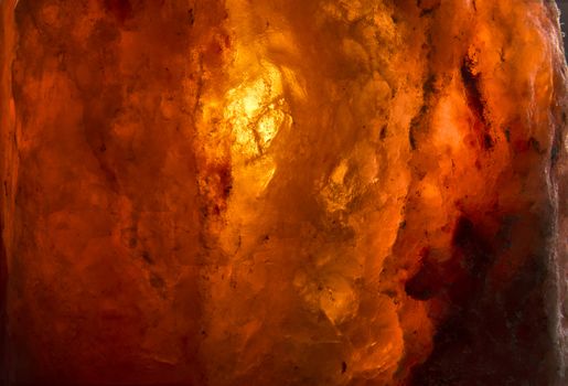 macro photography of salt lamp imitating incandescent lava