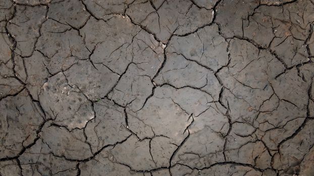 Texture of grunge dry cracking parched earth , Global warming effect