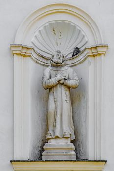 Statue in the wall niche, Presov, Slovakia