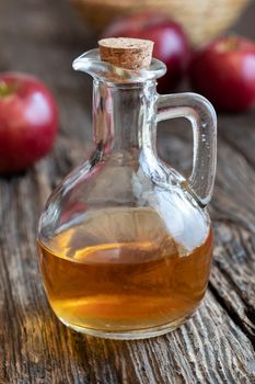 A bottle of apple cider vinegar