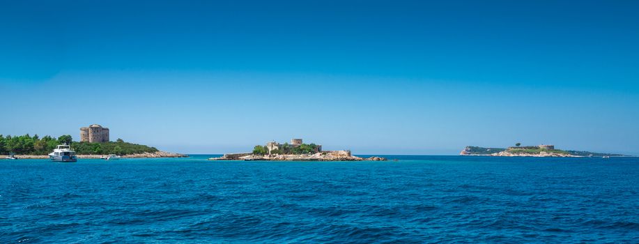 Fort Arza in the Bay of Kotor, Montenegro,  in a sunny summer day