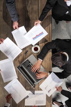 Business man getting extra work from coworkers, deadline concept