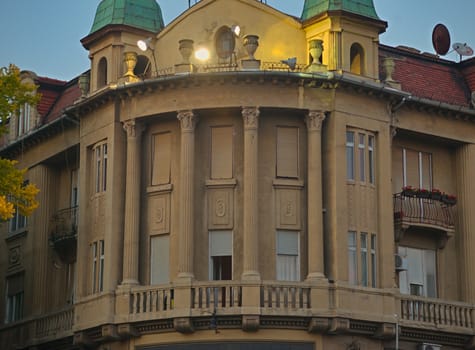 SUBOTICA, SERBIA - October 13th 2018 - Building with old architecture