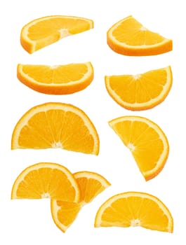 Orange fruit isolated on a white background