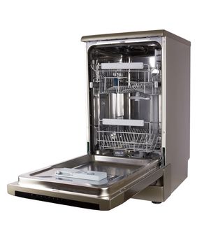 Dishwasher machine isolated on a white background